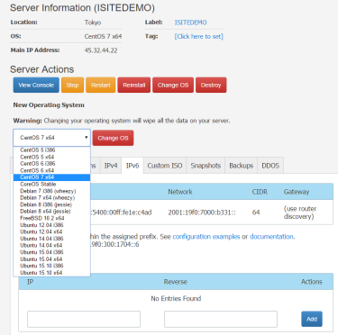 VULTR-ChangeOS